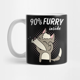 90% Furry Fursona Furries Fandom Fursuit Mug